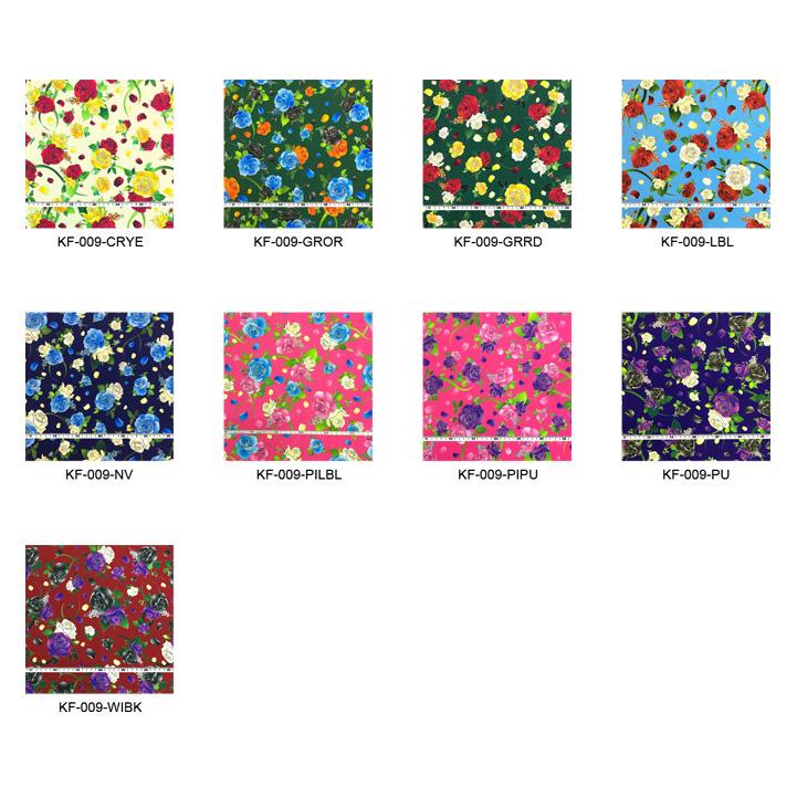 フラメンコ生地サンプル ローズ柄 KF-009 : emika - 通販 - Yahoo