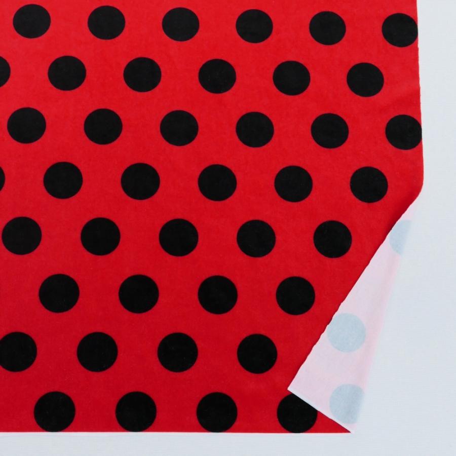 フラメンコ生地 水玉柄 コシボ・シャンタン・ストレッチベロア