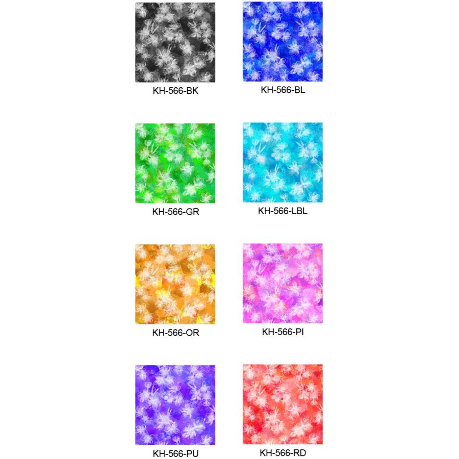 ハワイアン生地サンプル プルメリア柄 KH-566 |  | 01