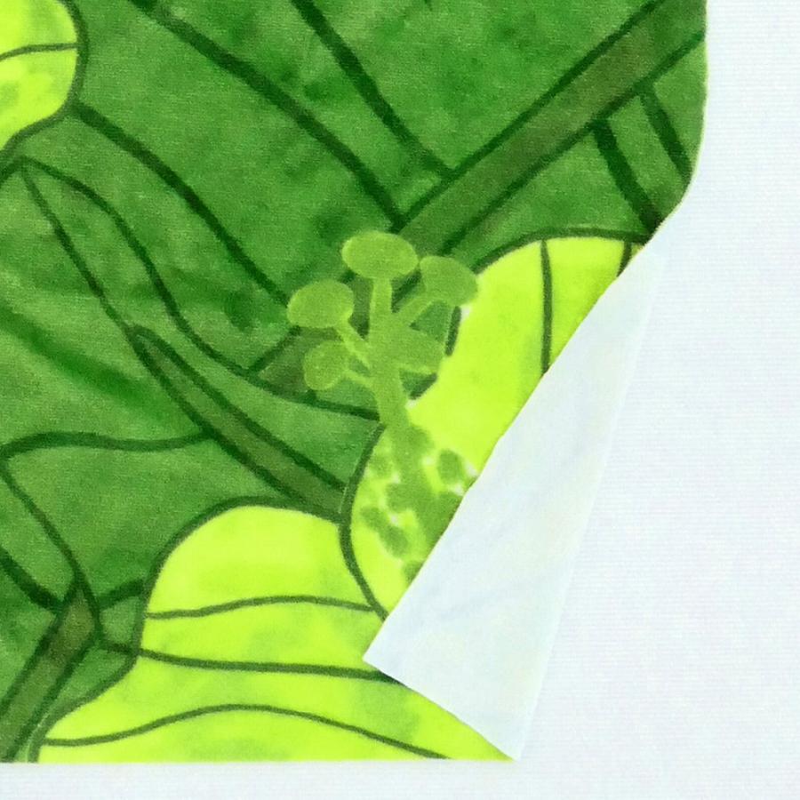 ハワイアン生地 ハイビスカス柄 コシボ・シャンタン・ストレッチベロア選べる生地 グリーン KH-684-GR 3-5営業日後発送 |  | 08