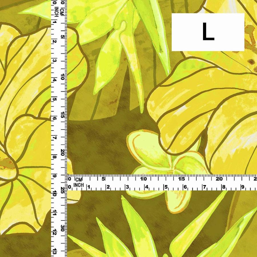 ハワイアン生地 ハイビスカス柄 コシボ・シャンタン・ストレッチベロア選べる生地 イエロー KH-684-YE 3-5営業日後発送 |  | 04