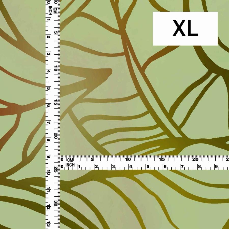 ハワイアン生地 バナナリーフ柄 コシボ・シャンタン・ストレッチベロア選べる生地ベージュ KH-692-BE 3-5営業日後発送 |  | 05