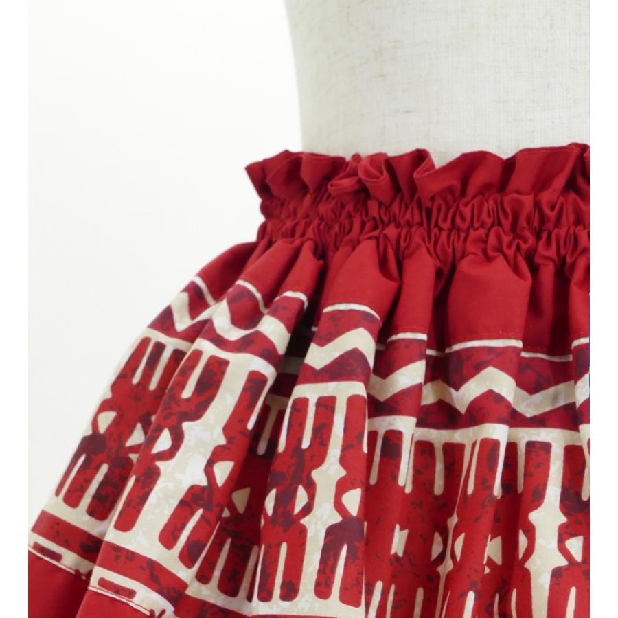 フラダンス ケイキ パウスカート キッズ120サイズ レッド p60-120
