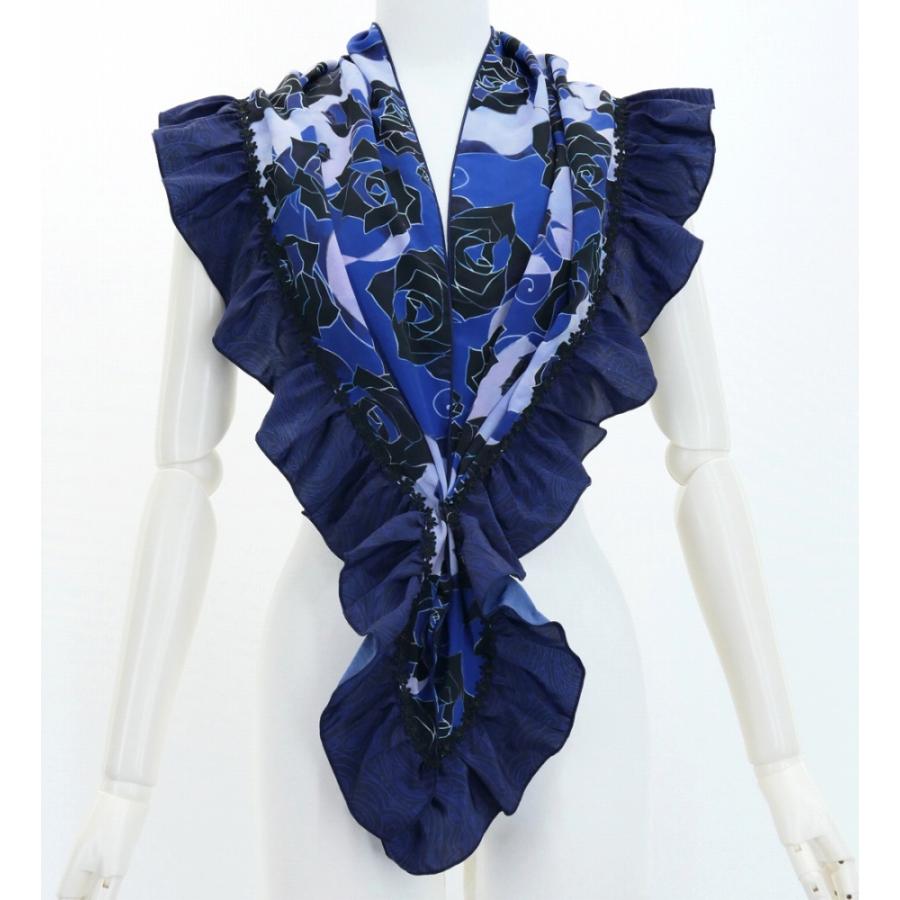 フラメンコ ピキージョ・エプロンセット ローズ ブルー PA-11