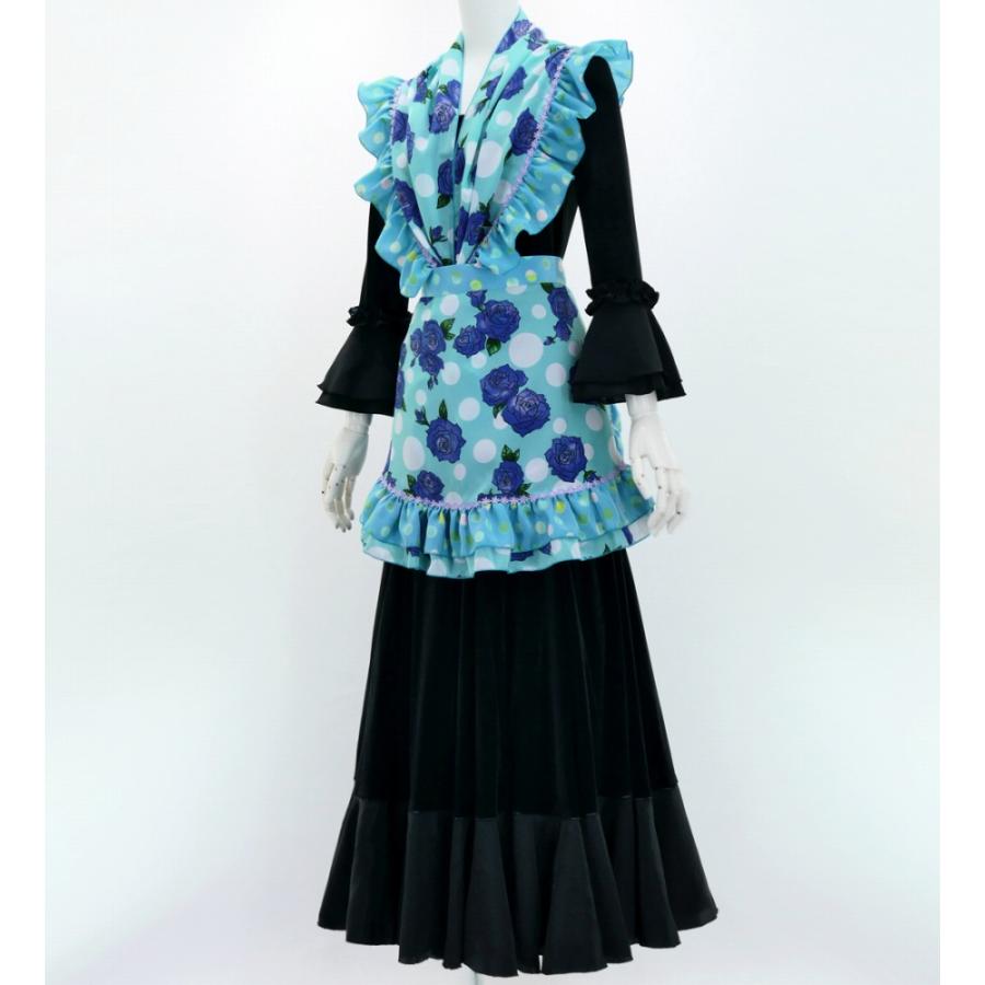 SUMMER SALE❗️フラメンコ 衣装 エプロン ピキージョ ミントポンポン SUMMER SALE❗️フラメンコ 衣装 エプロン ピキージョ ミント