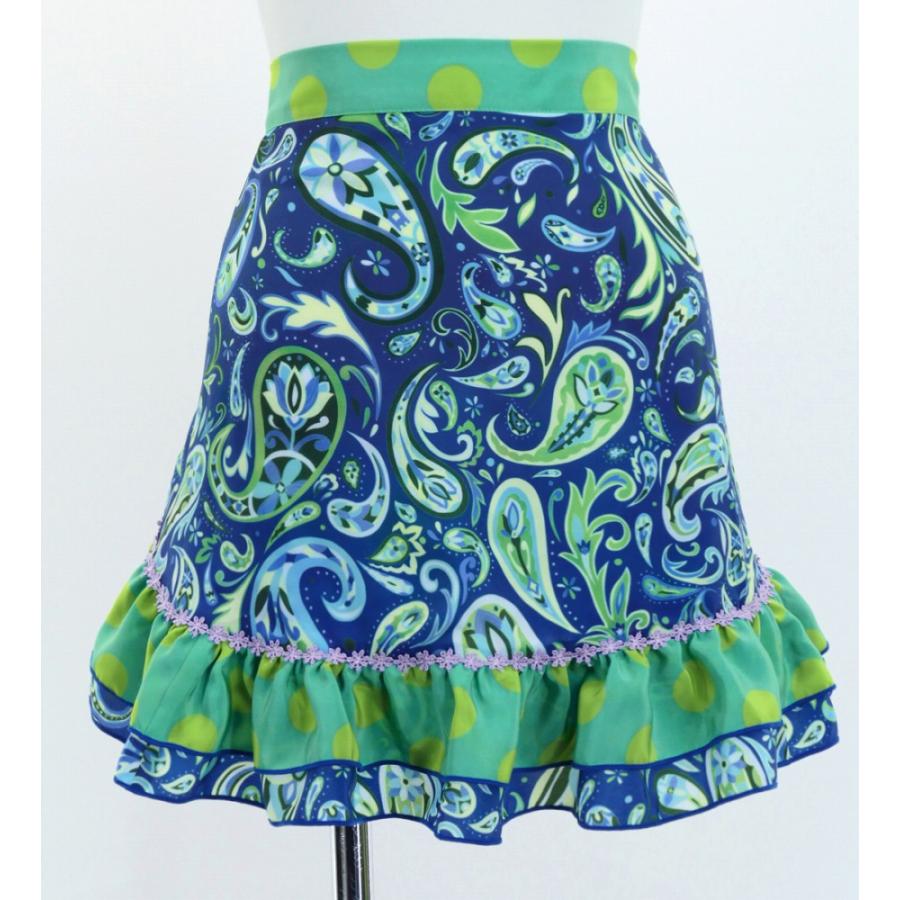 フラメンコ ピキージョ・エプロンセット ペイズリー ブルー PA-15