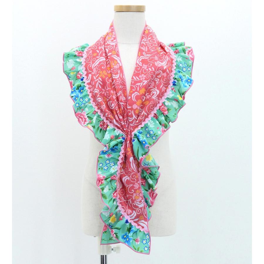 キッズ フラメンコ ピキージョ・エプロンセット 小花柄 ライトピンク S-Lサイズ PAp-10 |  | 04