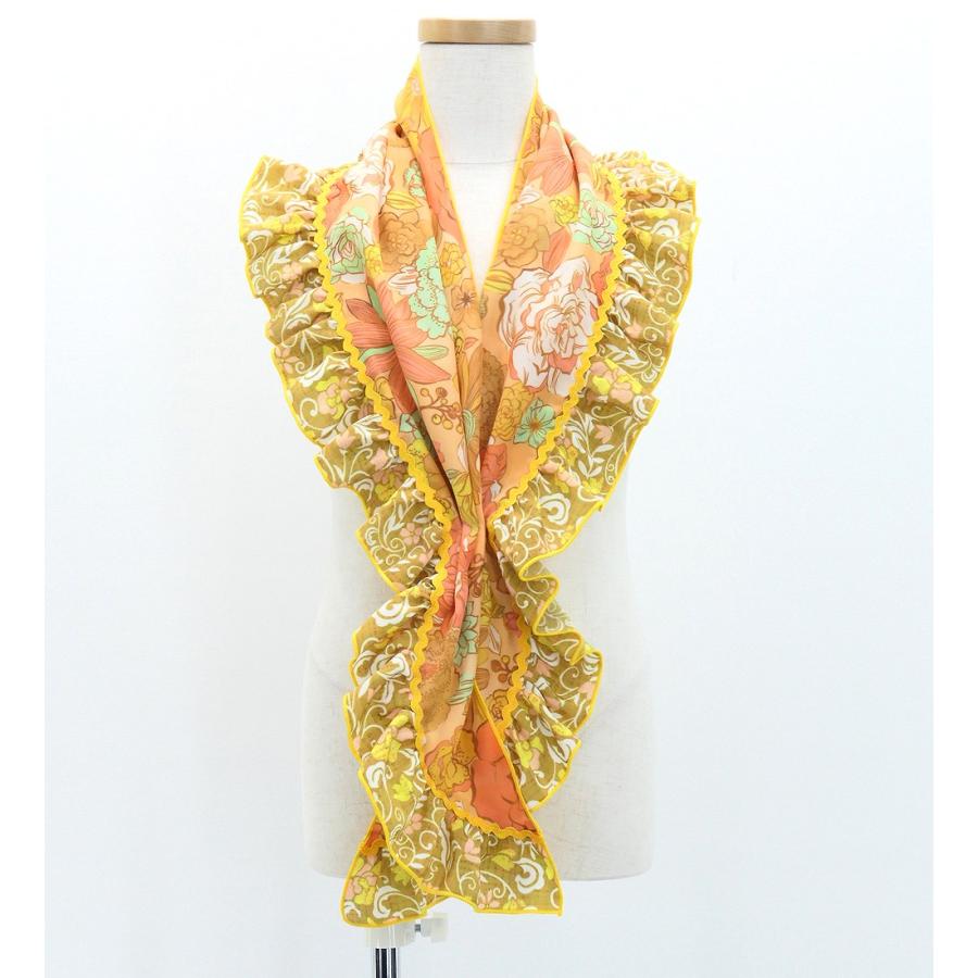 キッズ フラメンコ ピキージョ・エプロンセット モダンフラワー オレンジ S-Lサイズ PAp-11 |  | 04