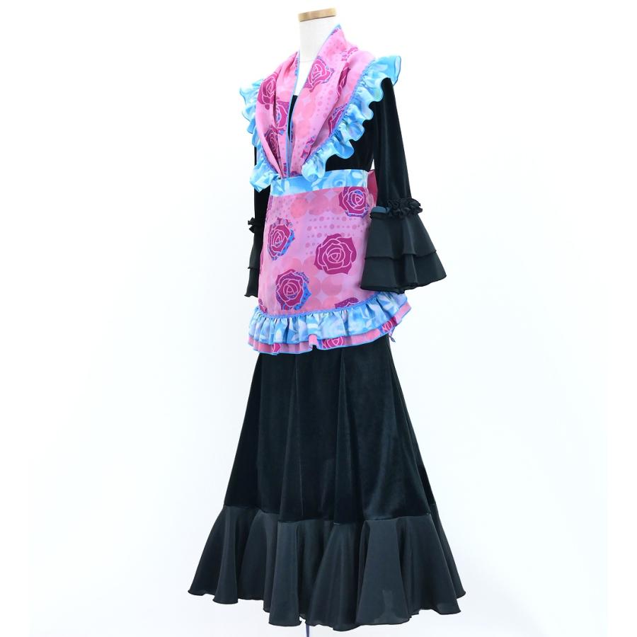 キッズ フラメンコ ピキージョ・エプロンセット ローズ×水玉 ピンク S-Lサイズ PAp-12 |  | 03