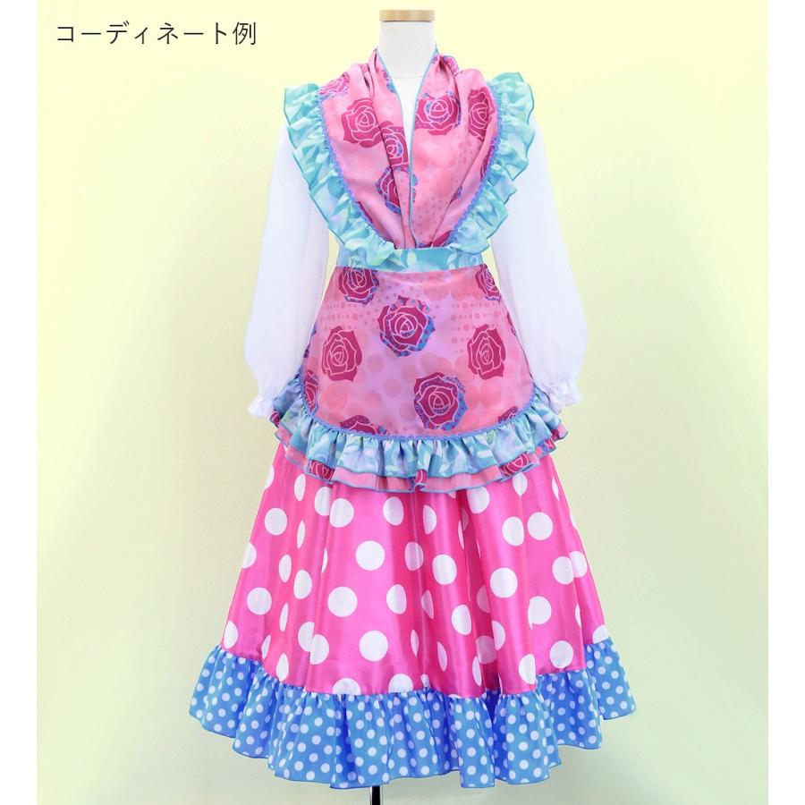 キッズ フラメンコ ピキージョ・エプロンセット ローズ×水玉 ピンク S-Lサイズ PAp-12 |  | 08