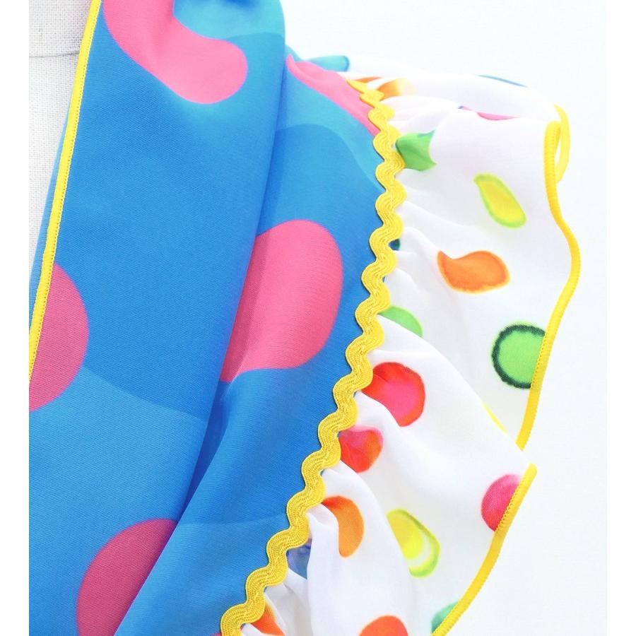 キッズ フラメンコ ピキージョ・エプロンセット 水玉 ライトブルー S-Lサイズ PAp-15 |  | 05