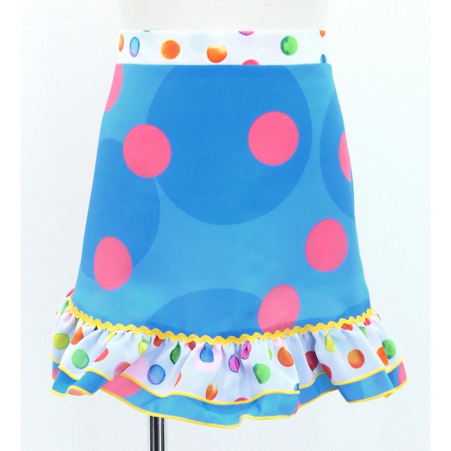 キッズ フラメンコ ピキージョ・エプロンセット 水玉 ライトブルー S-Lサイズ PAp-15 |  | 06