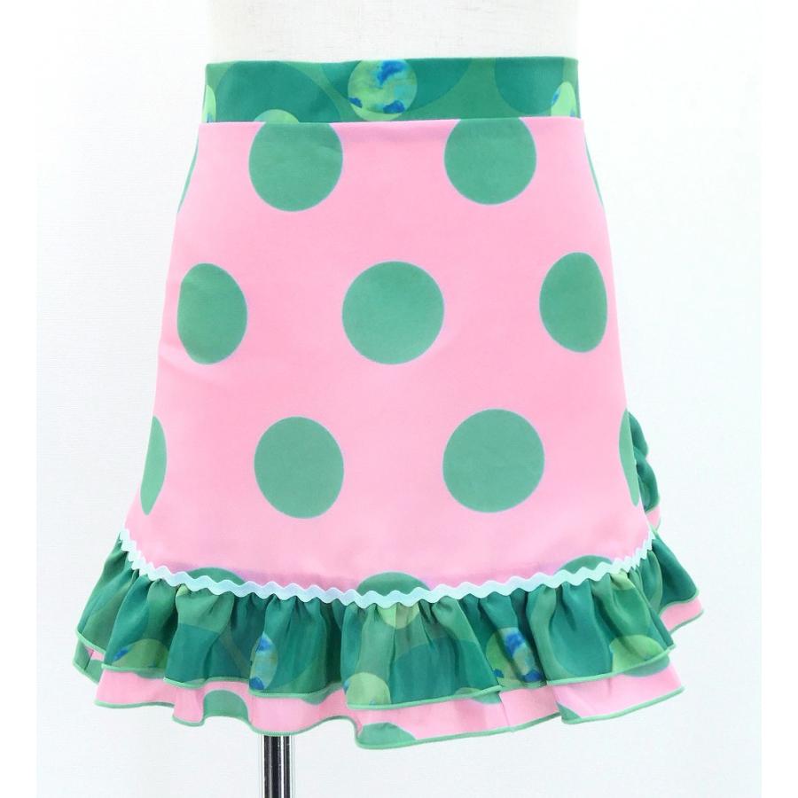 キッズ フラメンコ ピキージョ・エプロンセット 水玉 ライトピンク×ターコイズブルー S-Lサイズ PAp-16 |  | 06