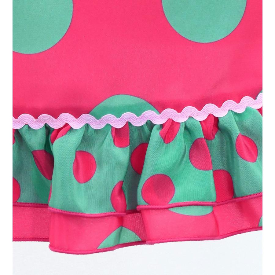 キッズ フラメンコ ピキージョ・エプロンセット 水玉 ピンク×ターコイズブルー S-Lサイズ PAp-3 |  | 07