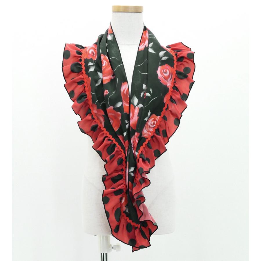 キッズ フラメンコ ピキージョ・エプロンセット ローズ ブラック S-Lサイズ PAp-4 |  | 04