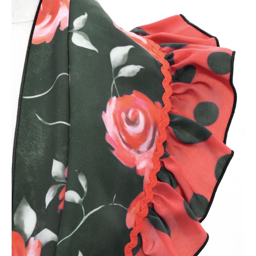 キッズ フラメンコ ピキージョ・エプロンセット ローズ ブラック S-Lサイズ PAp-4 |  | 05