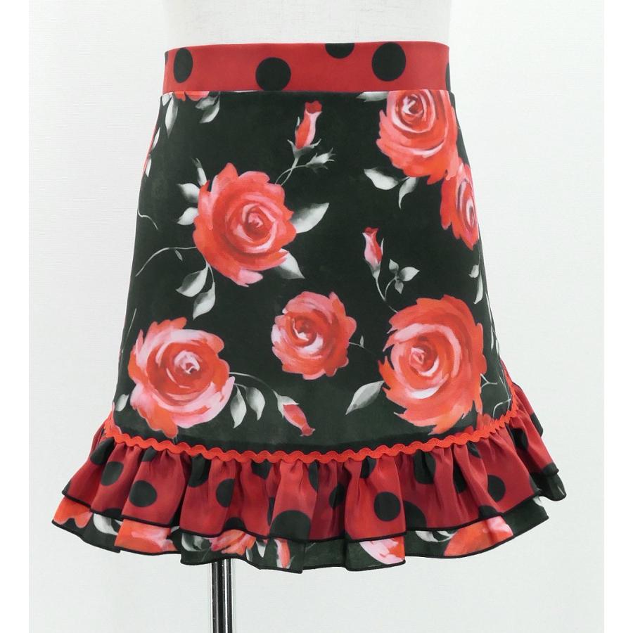 キッズ フラメンコ ピキージョ・エプロンセット ローズ ブラック S-Lサイズ PAp-4 |  | 06