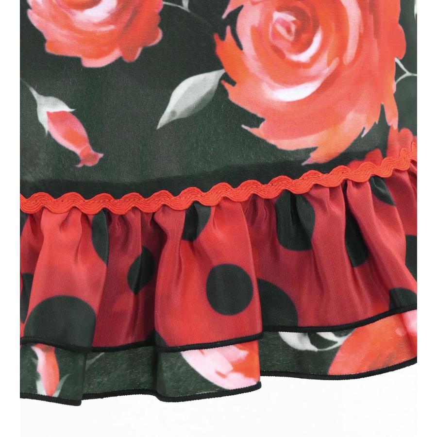 キッズ フラメンコ ピキージョ・エプロンセット ローズ ブラック S-Lサイズ PAp-4 |  | 07