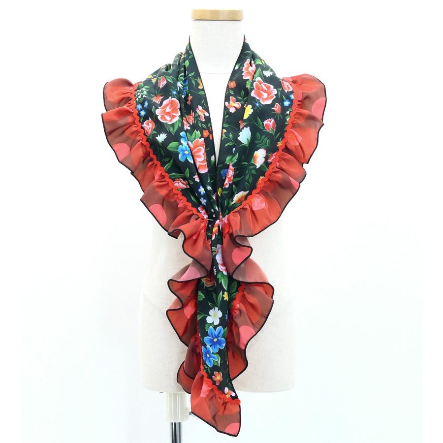 キッズ フラメンコ ピキージョ・エプロンセット 花柄 ブラック S-Lサイズ PAp-5 |  | 05