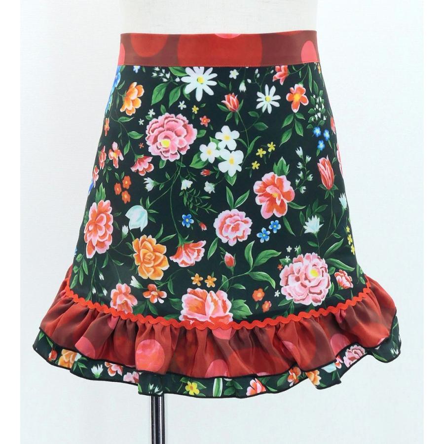 キッズ フラメンコ ピキージョ・エプロンセット 花柄 ブラック S-Lサイズ PAp-5 |  | 07