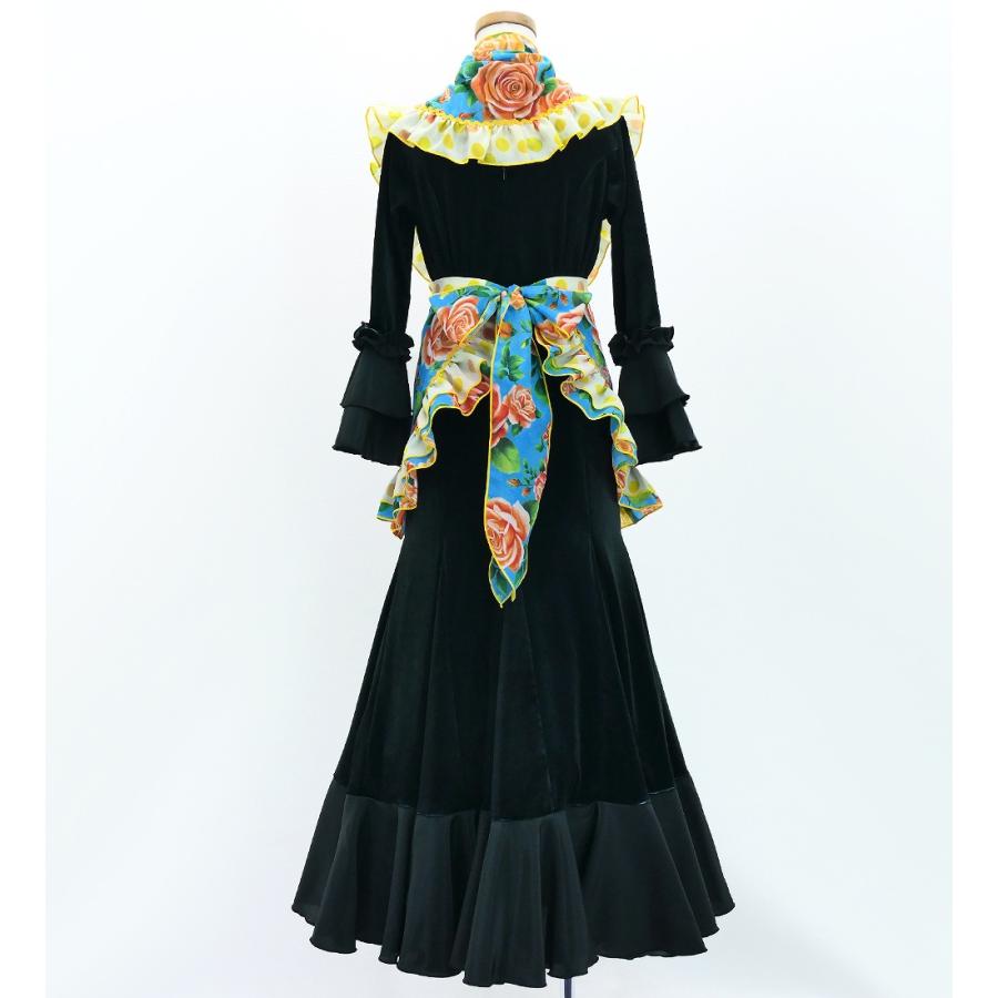 キッズ フラメンコ ピキージョ・エプロンセット ローズ ライトブルー S-Lサイズ PAp-6 |  | 03