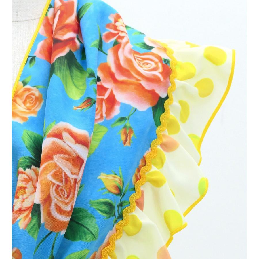 キッズ フラメンコ ピキージョ・エプロンセット ローズ ライトブルー S-Lサイズ PAp-6 |  | 06