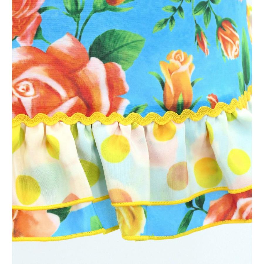 キッズ フラメンコ ピキージョ・エプロンセット ローズ ライトブルー S-Lサイズ PAp-6 |  | 08