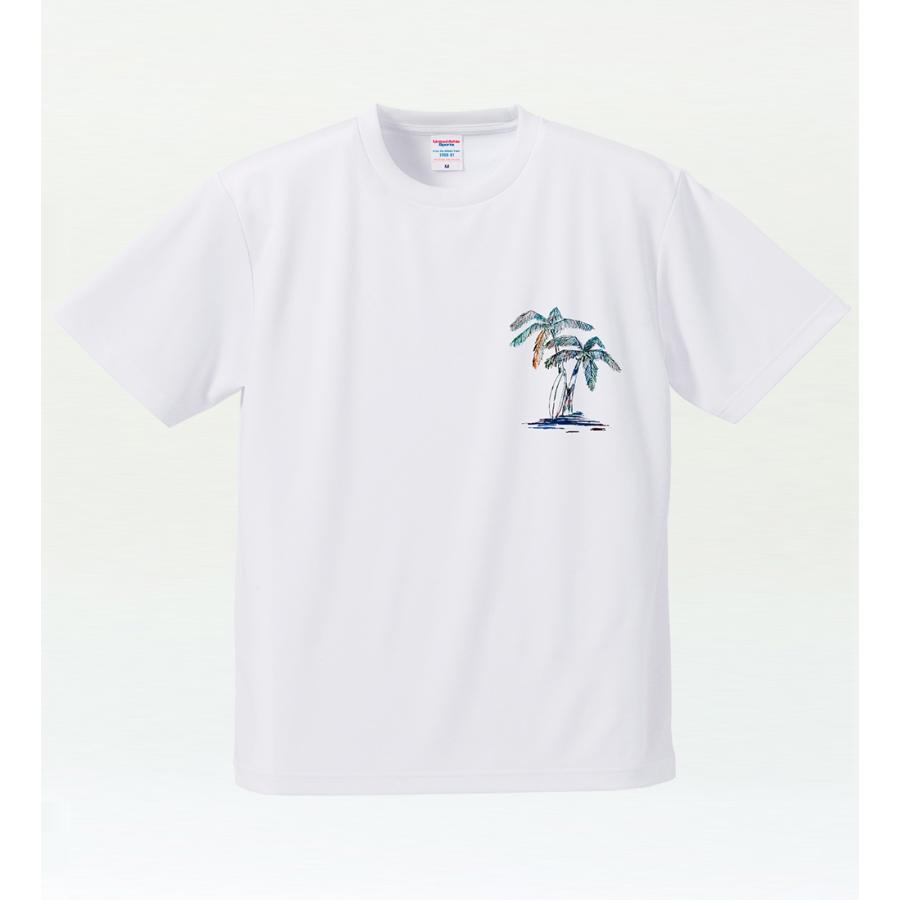 メンズ 大きいサイズ ハワイアン ドライTシャツ 吸水速乾 UVカット [3L