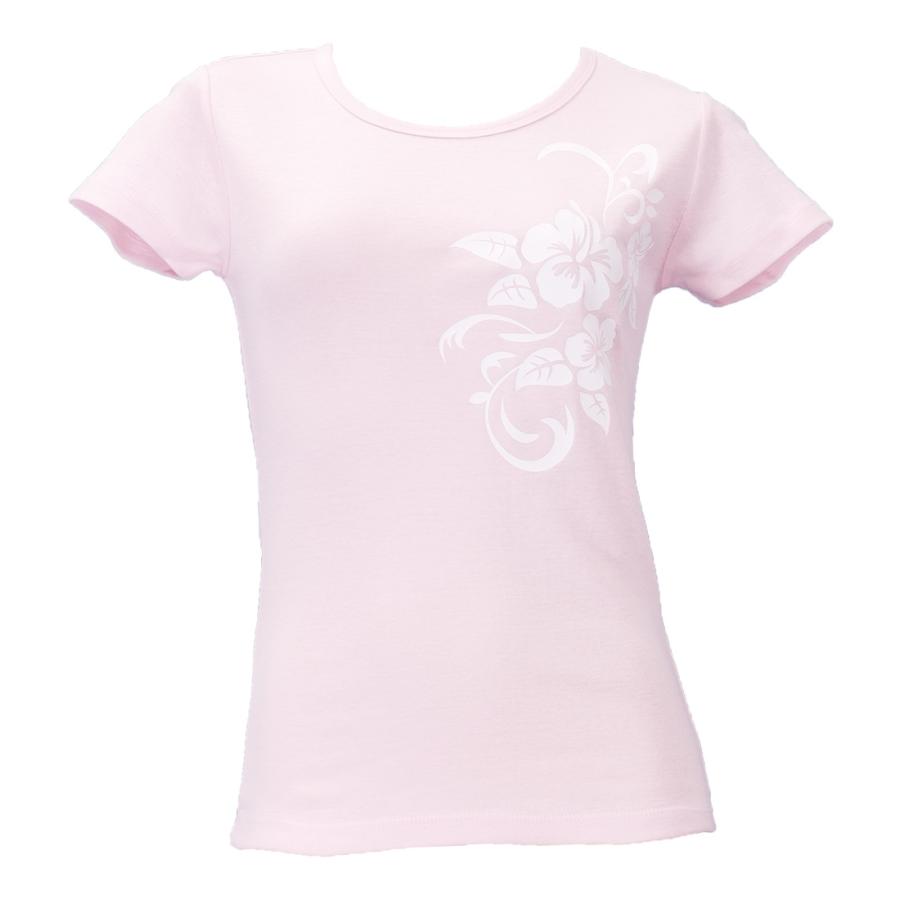 ストレッチ Tシャツ Ｍ ホワイト ハイビスカス ピンク TC10wpiM |  | 01