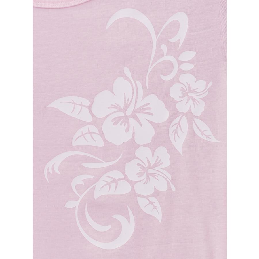 ストレッチ Tシャツ Ｍ ホワイト ハイビスカス ピンク TC10wpiM |  | 03