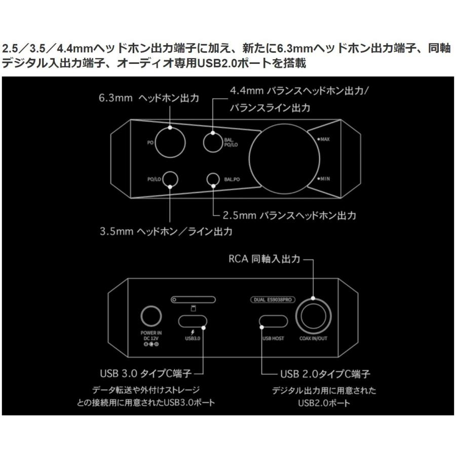 ポータブル デジタル オーディオ プレーヤー プレイヤー DAP LDAC FiiO M17 フィーオ THX DSD 2.5 3.5 4.4 6.3mm ヘッドホン LDAC aptX HD aptX Adaptive｜emilaidirect｜09