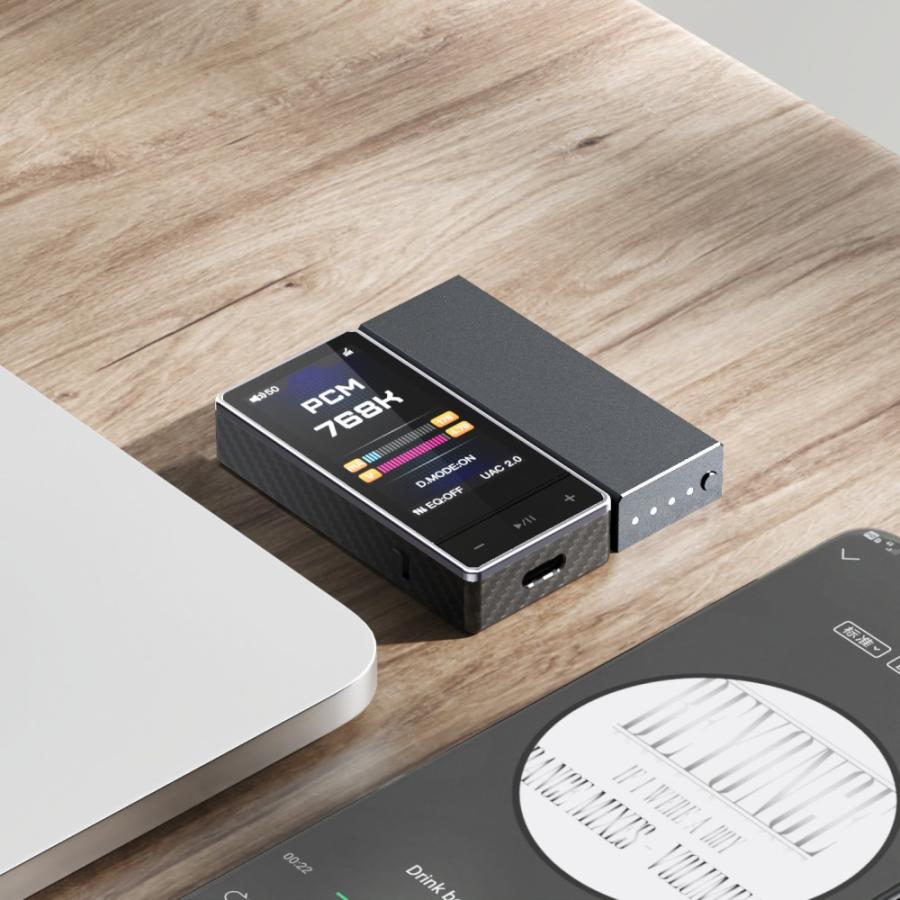 FIIO QX13 Titanium Gold FIO-QX13-G  USB DAC内蔵 ポータブル ヘッドホンアンプ デスクトップモード アプリ対応の画像