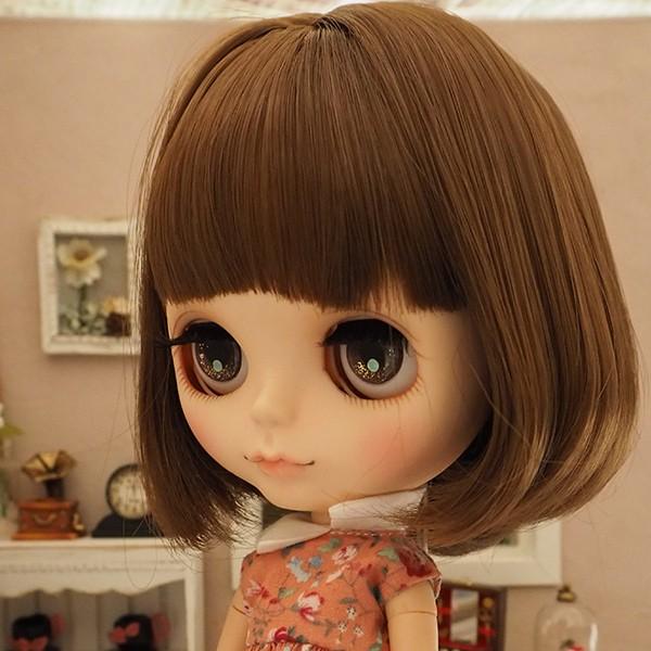ブライス ウィッグ モヘアウィッグ 海外作家 ウェーブ ボブ ブライス（Blythe） ネオブライス ウィッグ キューティ分け目ボブ