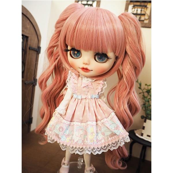 ネオブライス ウィッグ 姫バングツーテール フェアリーピンク 10インチ ☆ゆうメール可☆ /ドール Blythe Pulip プーリップ｜emilie｜02