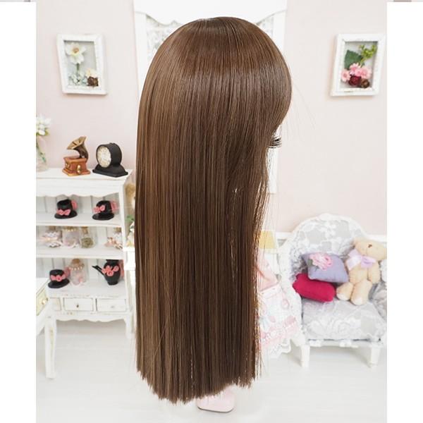 アイシードールネオブライス頭皮付きウィッグオレンジブラウンウェーブ