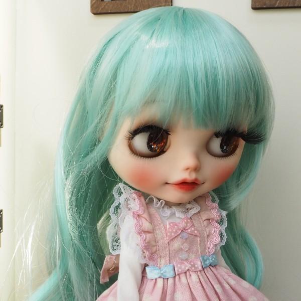 ブライス（Blythe） ネオブライス ウィッグ ゆるふわマーメイド ミント