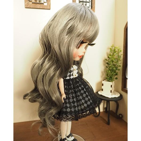 ブライス（Blythe） ネオブライス ウィッグ ゆるふわスパイラル グレイ