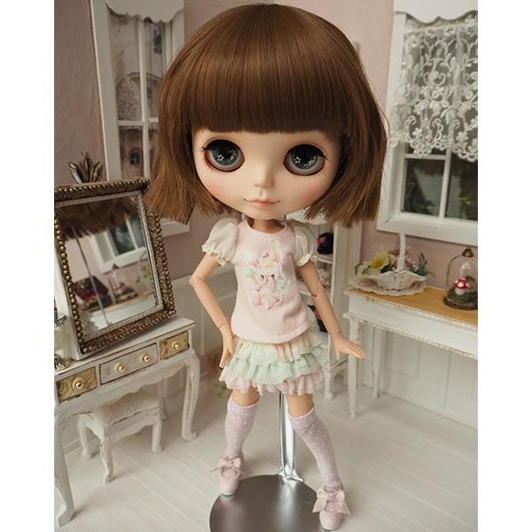 ブライス（Blythe） ネオブライス ウィッグ ウェービィボブ? マロン