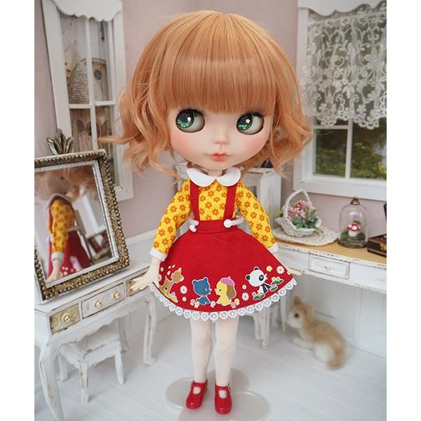 ネオブライス ウィッグ  フレンチウェーブミディ アプリコットベージュ 10インチ ☆ゆうメール可☆ /ドール Blythe Pulip プーリップ｜emilie｜14