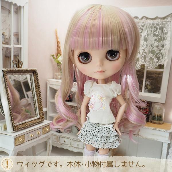 ネオブライス ウィッグ 毛先ゆるスパイラル ストロベリームーンmix 10インチ 10インチ ☆ゆうメール可☆ /ドール Blythe Pulip プーリップ｜emilie