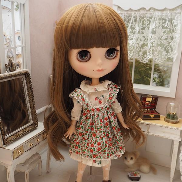 ブライス（Blythe） ネオブライス ウィッグ 毛先ソフトウェーブ マロン