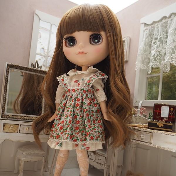 ブライス（Blythe） ネオブライス ウィッグ 毛先ソフトウェーブ マロン