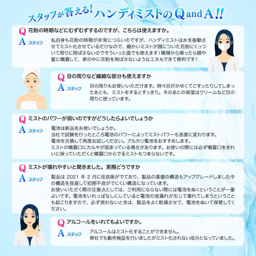 ANX 携帯 超音波 ナノ ミスト 美顔器 ハンディーミスト 乾電池式 2025