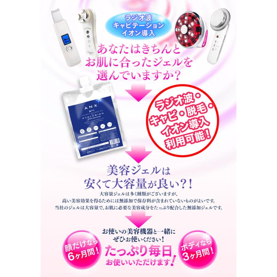 ANX エステ店御用達 保存料 無添加 高級 美容ジェル ヒアルリッチ 