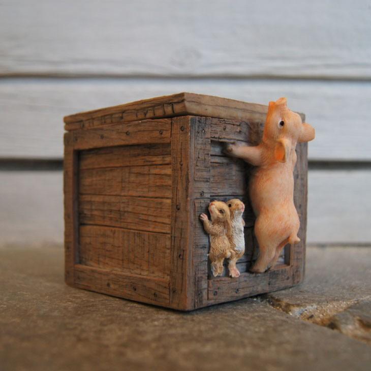 ガーデンオブジェ ピッコロ ブタとウサギ 754 オーナメント ミニチュア 小物入れ 豚 ぶた うさぎ Pig Rabbit 754 エミオークガーデンyahoo 店 通販 Yahoo ショッピング