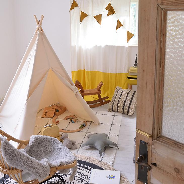 東谷 ティピーテント キッズテント おしゃれ 子供 折りたたみ 組立簡単