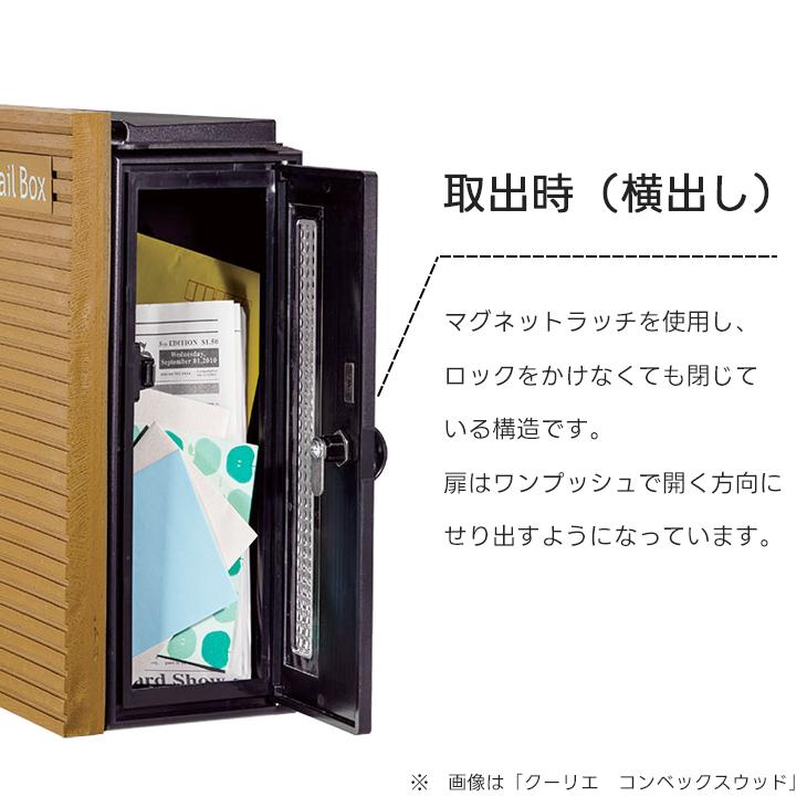 郵便 ポスト 壁付け クーリエ ガルバリウム メール ボックス 壁掛け