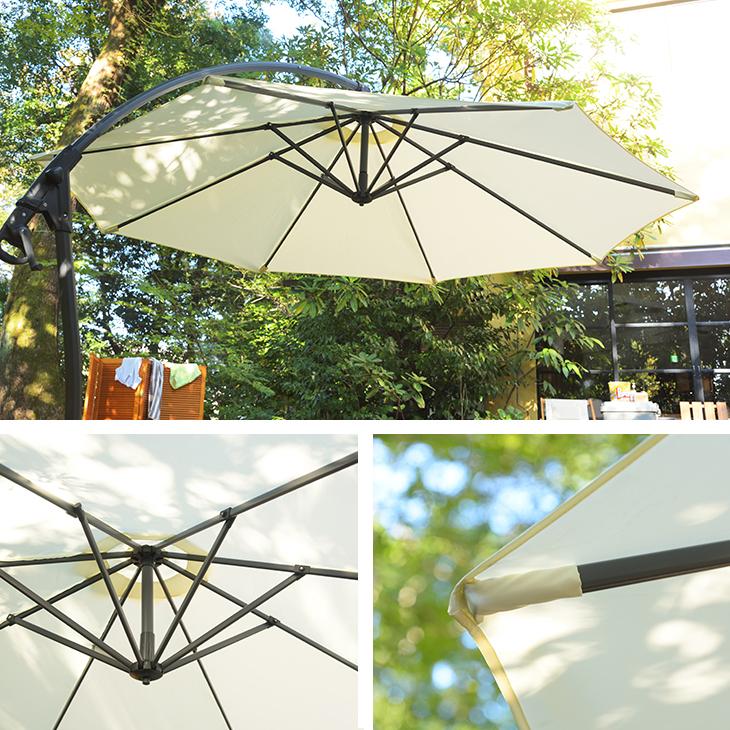 ガーデンパラソル 大型 自立式 土台 セット 円形 角度