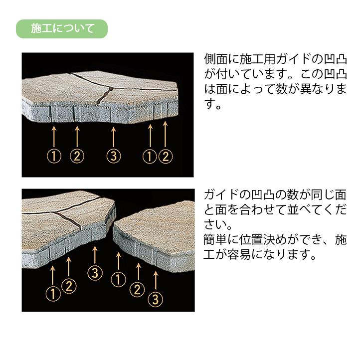 敷石 舗装石 ティーナ[ai] 3個セット販売 全4色 ユニソン 高品質