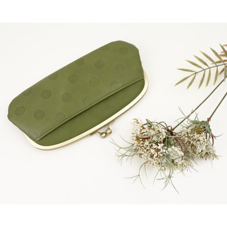 財布 レディース 革 がま口 長財布 55214 正規販売店 日本製 サライ